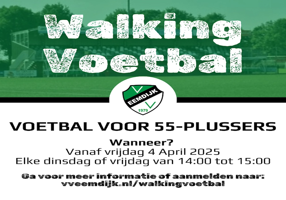 Walking Voetbal Bij VV EEmdijk sociale media